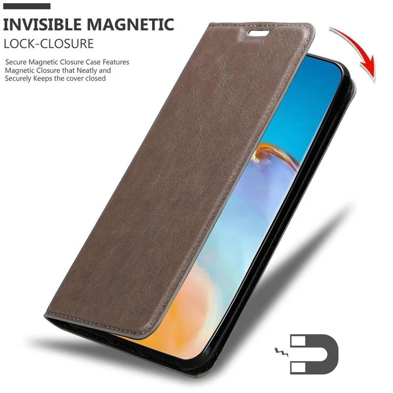 Cadorabo Hülle kompatibel mit Huawei P40 PRO / P40 PRO+ Schutzhülle mit Magnetverschluss, Standfunktion und Kartenfach