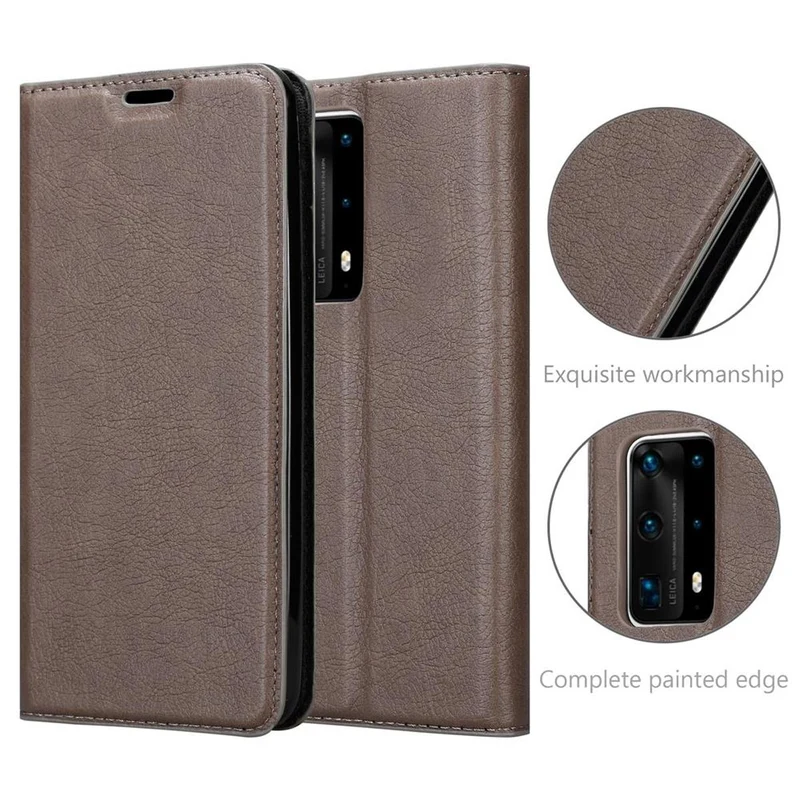 Cadorabo Hülle kompatibel mit Huawei P40 PRO / P40 PRO+ Schutzhülle mit Magnetverschluss, Standfunktion und Kartenfach