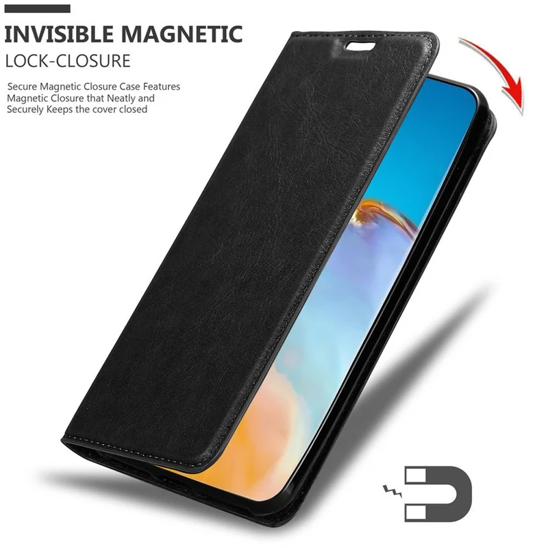 Cadorabo Hülle kompatibel mit Huawei P40 PRO / P40 PRO+ Schutzhülle mit Magnetverschluss, Standfunktion und Kartenfach