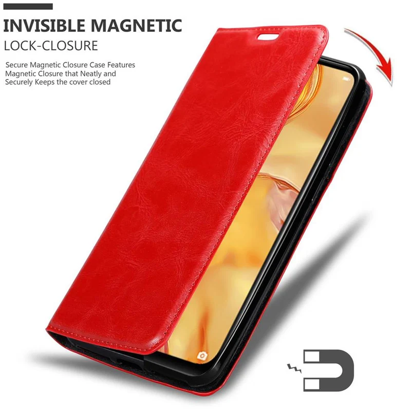Cadorabo Hülle kompatibel mit Huawei NOVA 6 SE / P40 LITE / NOVA 7i Schutzhülle mit Magnetverschluss, Standfunktion und Kartenfach