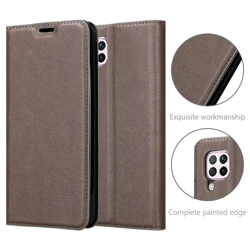 Cadorabo Hülle kompatibel mit Huawei NOVA 6 SE / P40 LITE / NOVA 7i Schutzhülle mit Magnetverschluss, Standfunktion und Kartenfach
