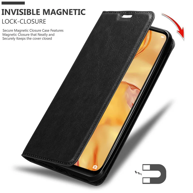 Cadorabo Hülle kompatibel mit Huawei NOVA 6 SE / P40 LITE / NOVA 7i Schutzhülle mit Magnetverschluss, Standfunktion und Kartenfach