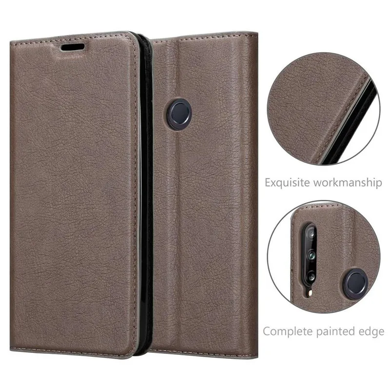 Cadorabo Hülle kompatibel mit Huawei P40 LITE E Schutzhülle mit Magnetverschluss, Standfunktion und Kartenfach