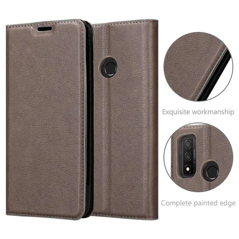Cadorabo Hülle kompatibel mit Huawei P SMART 2020 Schutzhülle mit Magnetverschluss, Standfunktion und Kartenfach