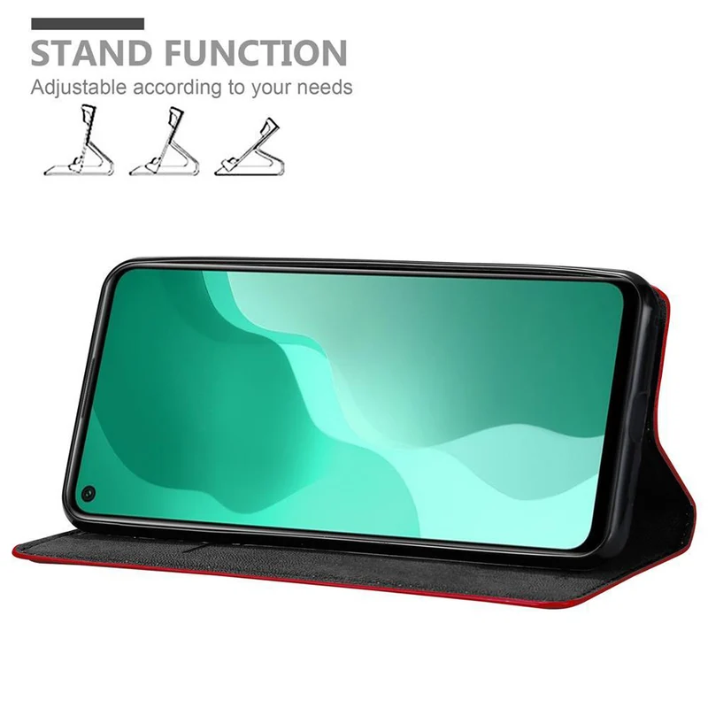 Cadorabo Hülle kompatibel mit Huawei NOVA 7 SE Schutzhülle mit Magnetverschluss, Standfunktion und Kartenfach