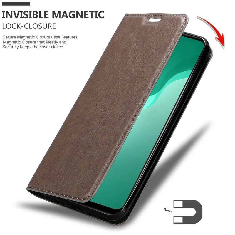 Cadorabo Hülle kompatibel mit Huawei NOVA 7 SE Schutzhülle mit Magnetverschluss, Standfunktion und Kartenfach