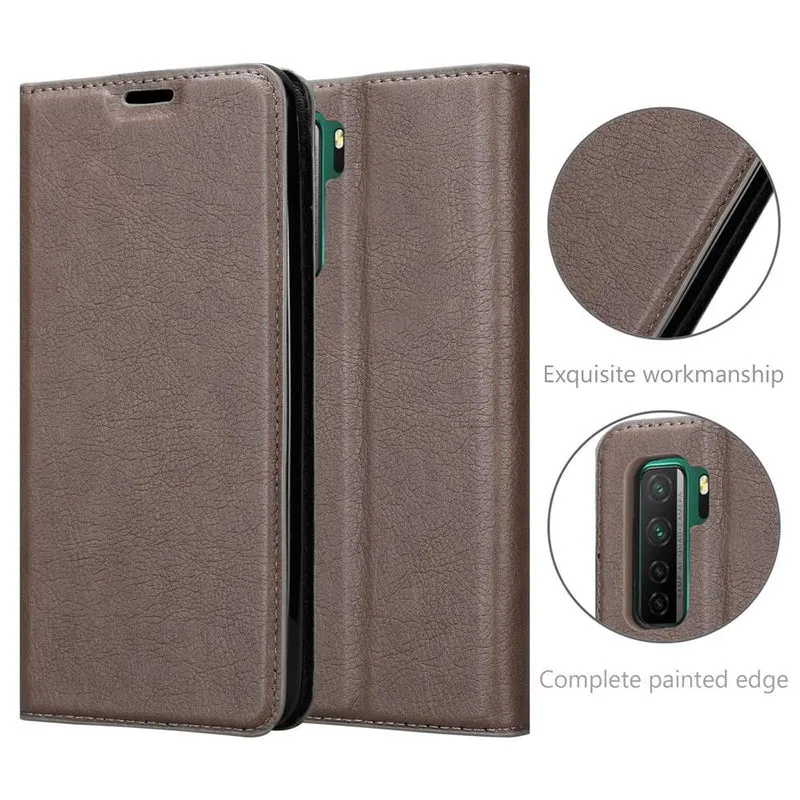 Cadorabo Hülle kompatibel mit Huawei NOVA 7 SE Schutzhülle mit Magnetverschluss, Standfunktion und Kartenfach