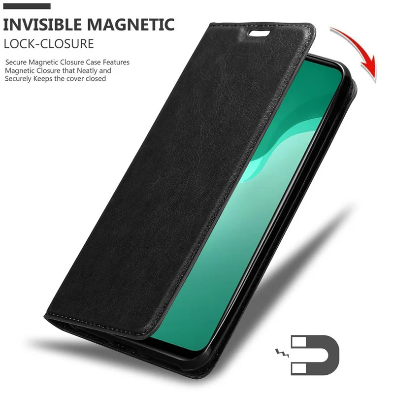 Cadorabo Hülle kompatibel mit Huawei NOVA 7 SE Schutzhülle mit Magnetverschluss, Standfunktion und Kartenfach