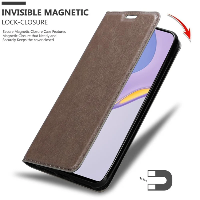 Cadorabo Hülle kompatibel mit Huawei NOVA 7 5G Schutzhülle mit Magnetverschluss, Standfunktion und Kartenfach