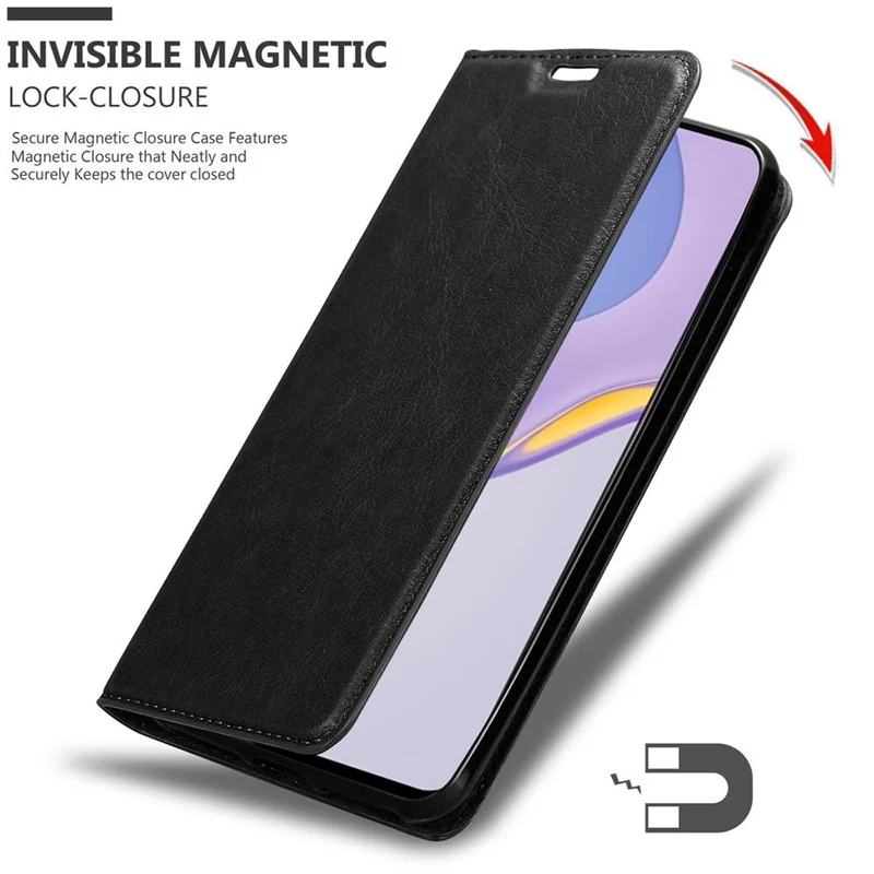 Cadorabo Hülle kompatibel mit Huawei NOVA 7 5G Schutzhülle mit Magnetverschluss, Standfunktion und Kartenfach