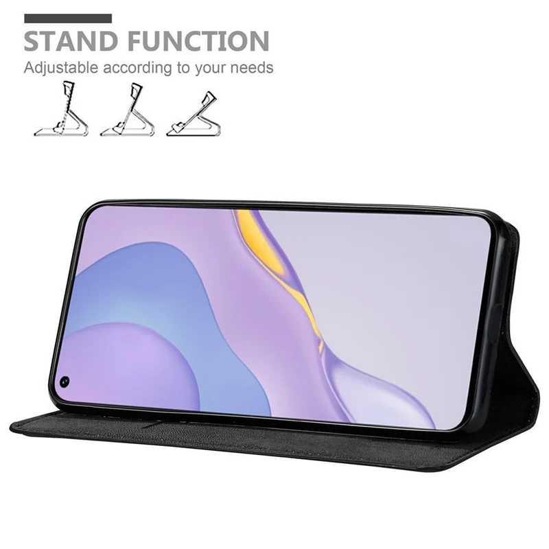 Cadorabo Hülle kompatibel mit Huawei NOVA 7 5G Schutzhülle mit Magnetverschluss, Standfunktion und Kartenfach