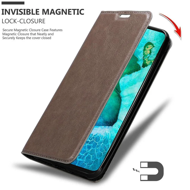 Cadorabo Hülle kompatibel mit Honor View 30 PRO Schutzhülle mit Magnetverschluss, Standfunktion und Kartenfach