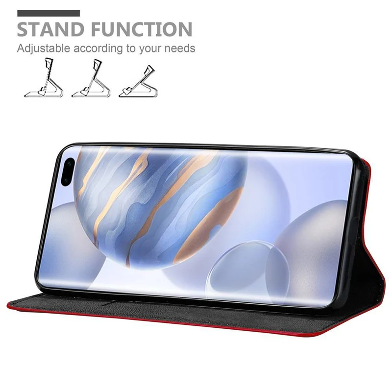 Cadorabo Hülle kompatibel mit Honor 30 PRO Schutzhülle mit Magnetverschluss, Standfunktion und Kartenfach