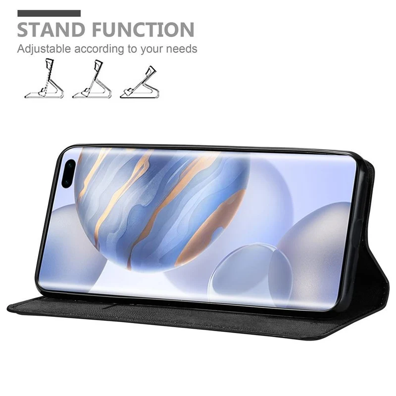 Cadorabo Hülle kompatibel mit Honor 30 PRO Schutzhülle mit Magnetverschluss, Standfunktion und Kartenfach
