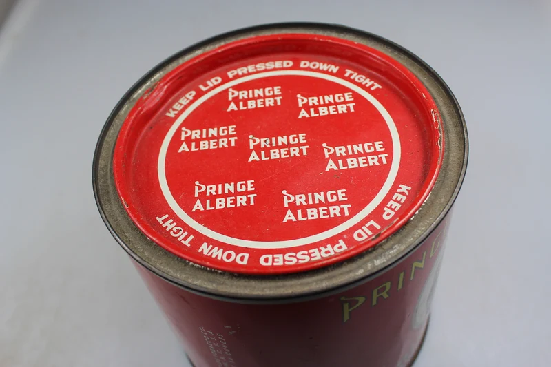 "Prince Albert" Glas, große Packung Tabak aus dem 2. Weltkrieg
