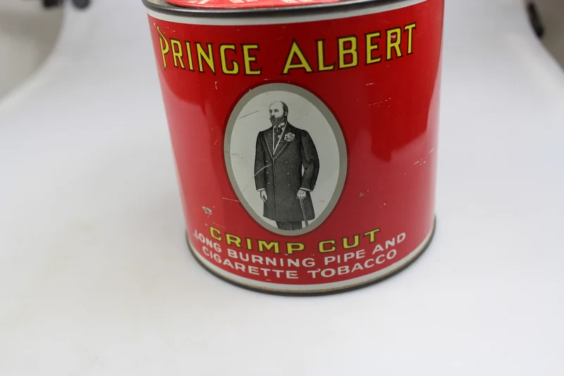 "Prince Albert" Glas, große Packung Tabak aus dem 2. Weltkrieg