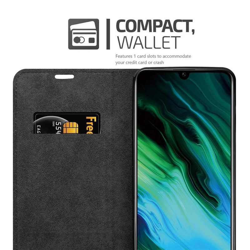 Cadorabo Hülle kompatibel mit Honor 20e Schutzhülle mit Magnetverschluss, Standfunktion und Kartenfach