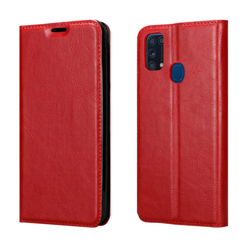 Cadorabo Hülle kompatibel mit Samsung Galaxy M31 Schutzhülle mit Magnetverschluss, Standfunktion und Kartenfach