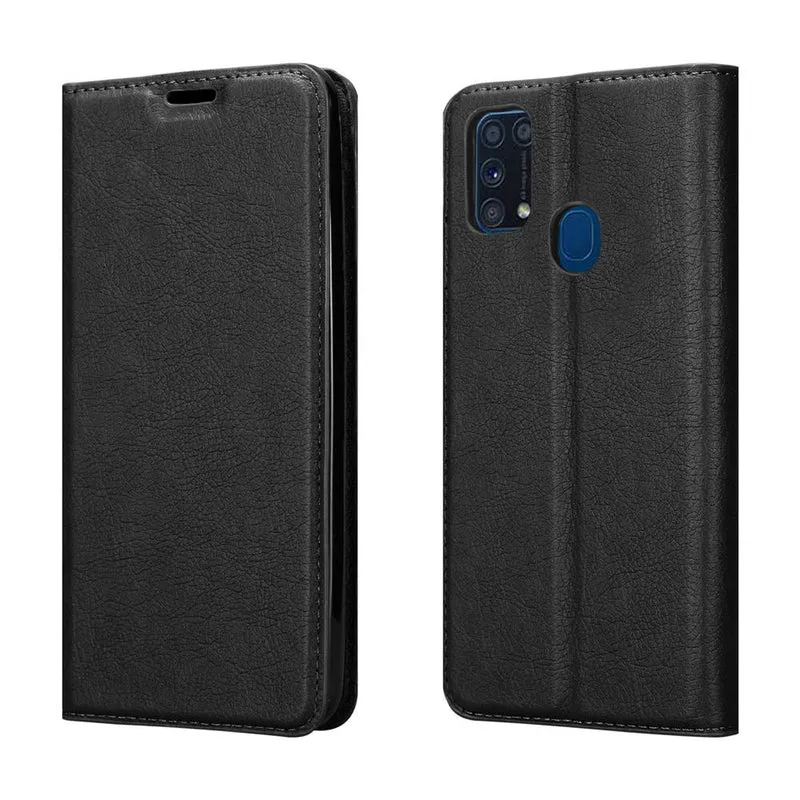 Cadorabo Hülle kompatibel mit Samsung Galaxy M31 Schutzhülle mit Magnetverschluss, Standfunktion und Kartenfach