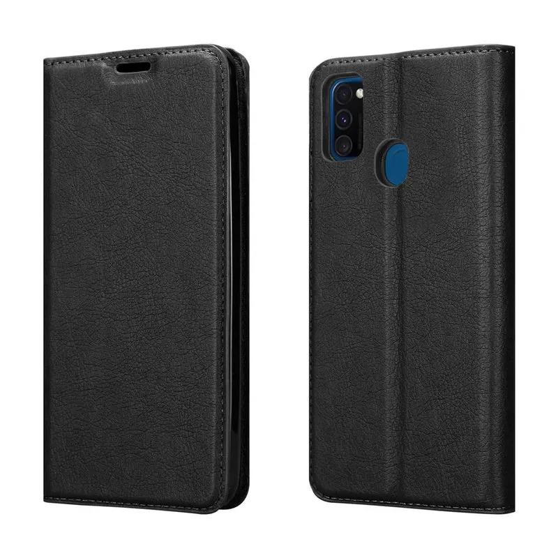 Cadorabo Hülle kompatibel mit Samsung Galaxy M21 / M30s Schutzhülle mit Magnetverschluss, Standfunktion und Kartenfach