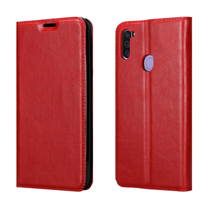 Cadorabo Hülle kompatibel mit Samsung Galaxy A11 / M11 Schutzhülle mit Magnetverschluss, Standfunktion und Kartenfach