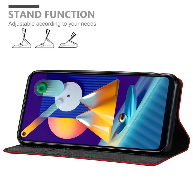 Cadorabo Hülle kompatibel mit Samsung Galaxy A11 / M11 Schutzhülle mit Magnetverschluss, Standfunktion und Kartenfach