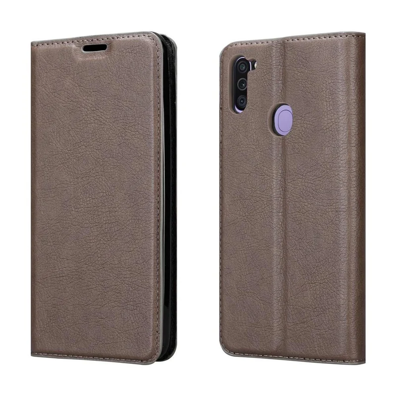 Cadorabo Hülle kompatibel mit Samsung Galaxy A11 / M11 Schutzhülle mit Magnetverschluss, Standfunktion und Kartenfach