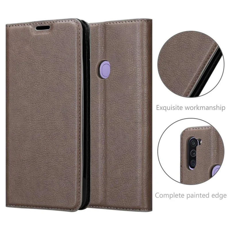 Cadorabo Hülle kompatibel mit Samsung Galaxy A11 / M11 Schutzhülle mit Magnetverschluss, Standfunktion und Kartenfach