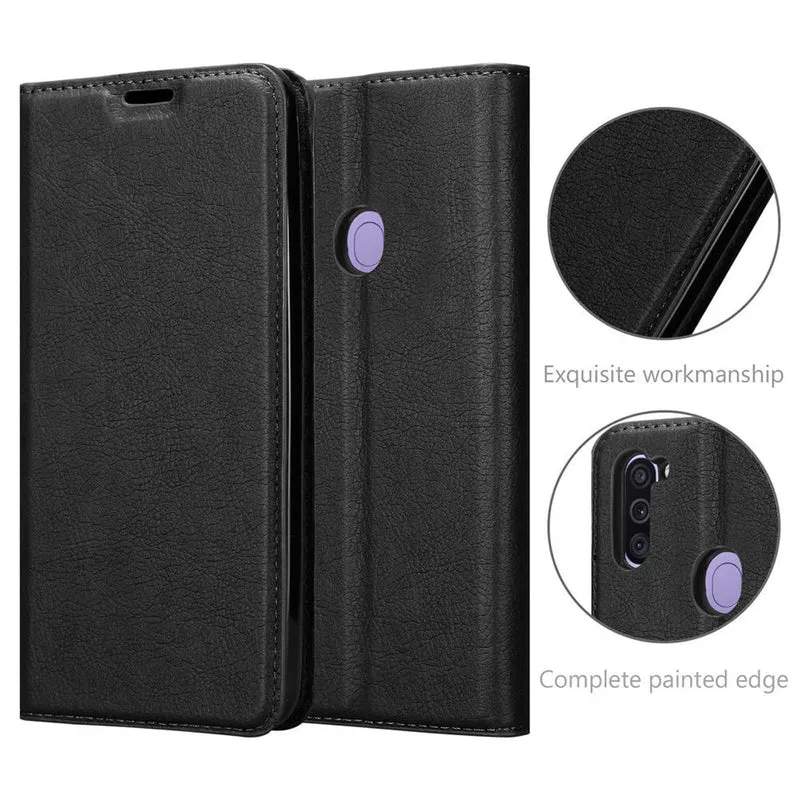 Cadorabo Hülle kompatibel mit Samsung Galaxy A11 / M11 Schutzhülle mit Magnetverschluss, Standfunktion und Kartenfach