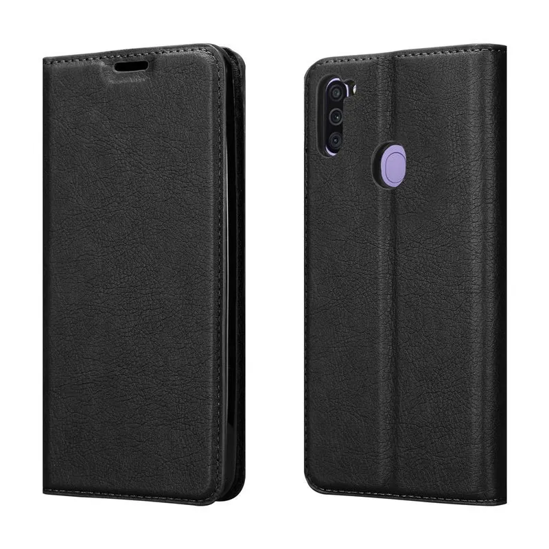 Cadorabo Hülle kompatibel mit Samsung Galaxy A11 / M11 Schutzhülle mit Magnetverschluss, Standfunktion und Kartenfach