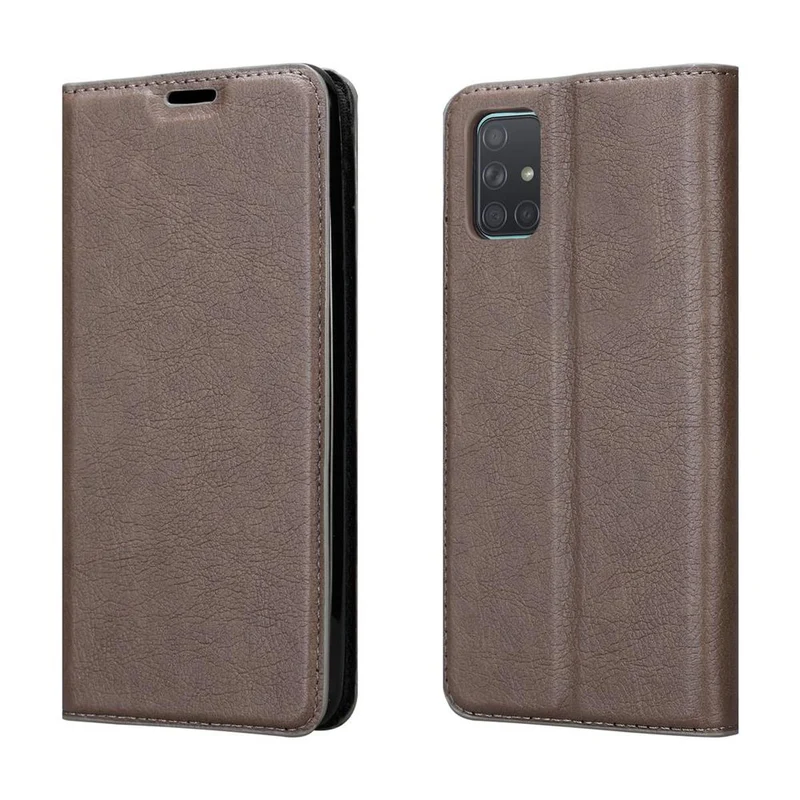 Cadorabo Hülle kompatibel mit Samsung Galaxy A71 5G Schutzhülle mit Magnetverschluss, Standfunktion und Kartenfach
