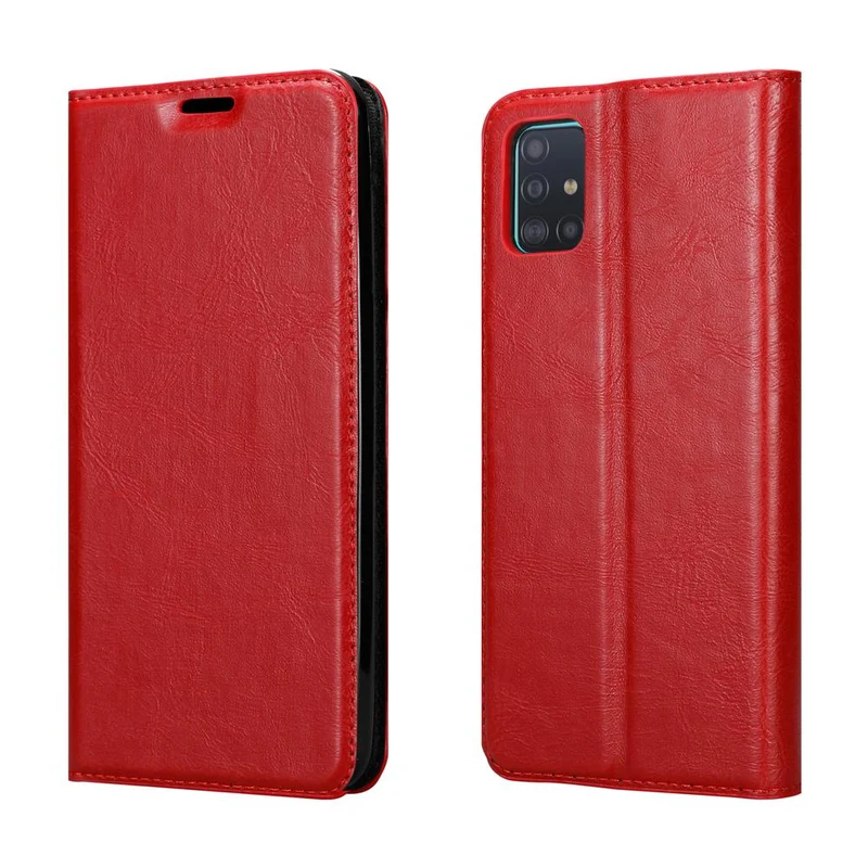 Cadorabo Hülle kompatibel mit Samsung Galaxy A51 5G Schutzhülle mit Magnetverschluss, Standfunktion und Kartenfach