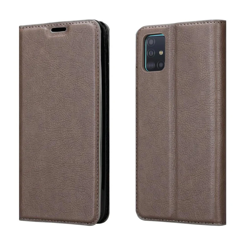Cadorabo Hülle kompatibel mit Samsung Galaxy A51 5G Schutzhülle mit Magnetverschluss, Standfunktion und Kartenfach