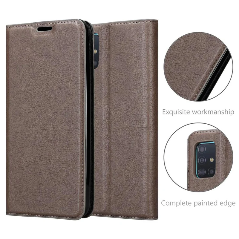 Cadorabo Hülle kompatibel mit Samsung Galaxy A51 5G Schutzhülle mit Magnetverschluss, Standfunktion und Kartenfach