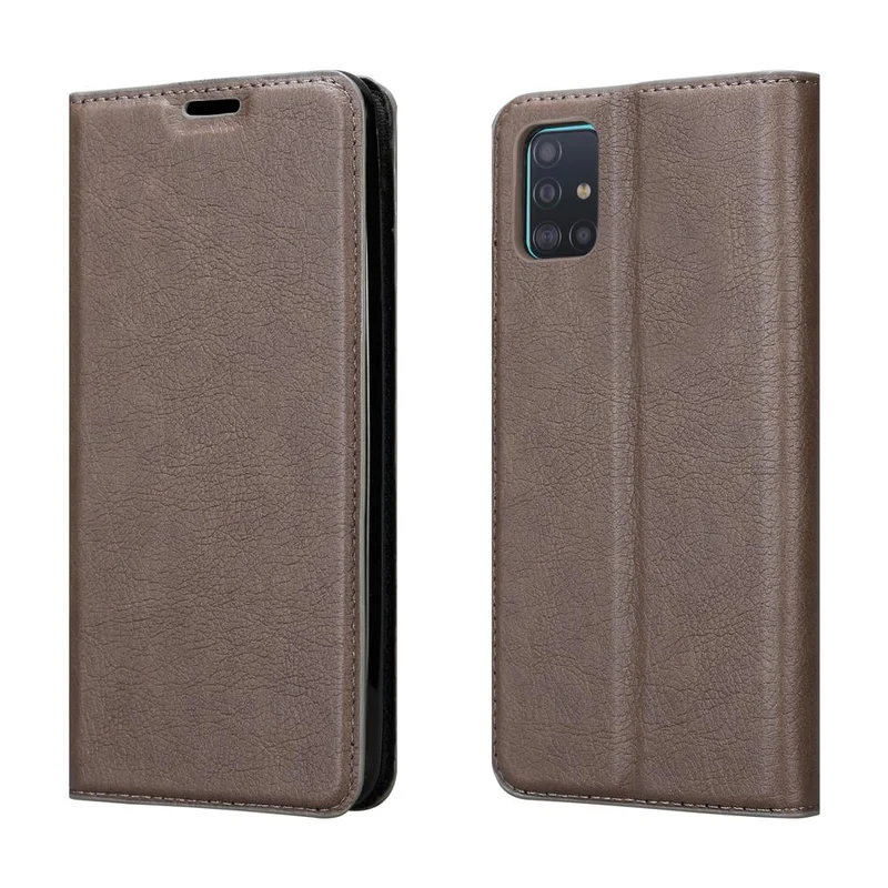 Cadorabo Hülle kompatibel mit Samsung Galaxy A51 5G Schutzhülle mit Magnetverschluss, Standfunktion und Kartenfach