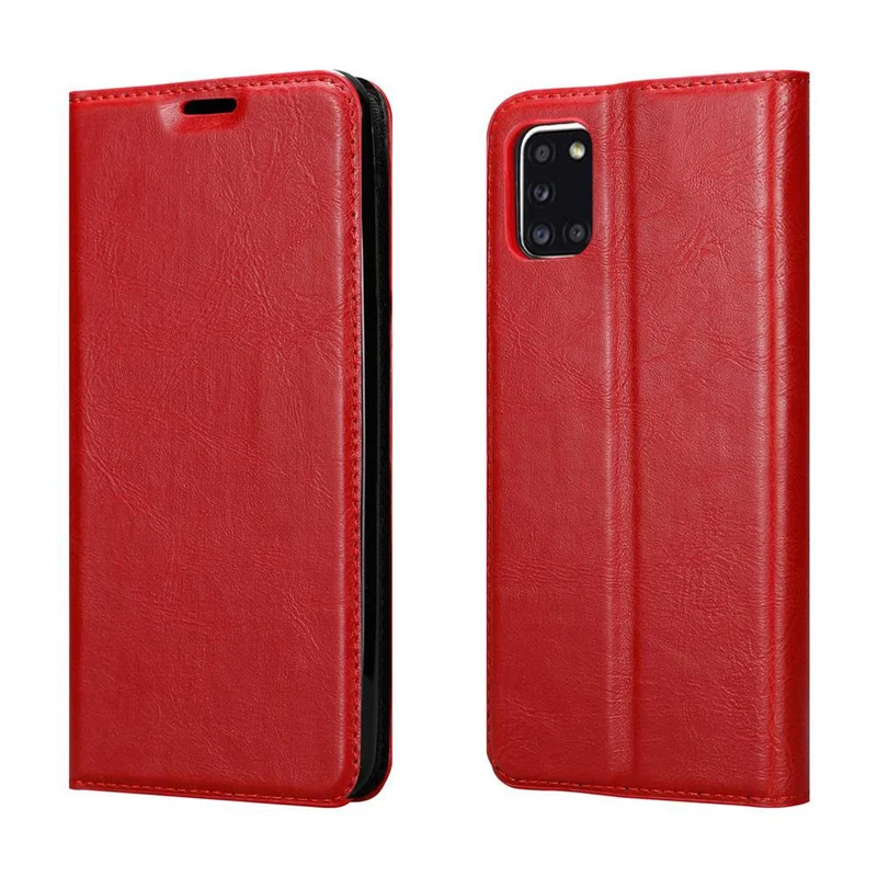 Cadorabo Hülle kompatibel mit Samsung Galaxy A31 Schutzhülle mit Magnetverschluss, Standfunktion und Kartenfach