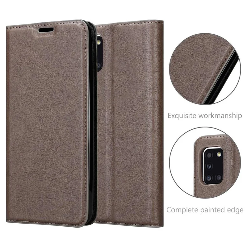 Cadorabo Hülle kompatibel mit Samsung Galaxy A31 Schutzhülle mit Magnetverschluss, Standfunktion und Kartenfach