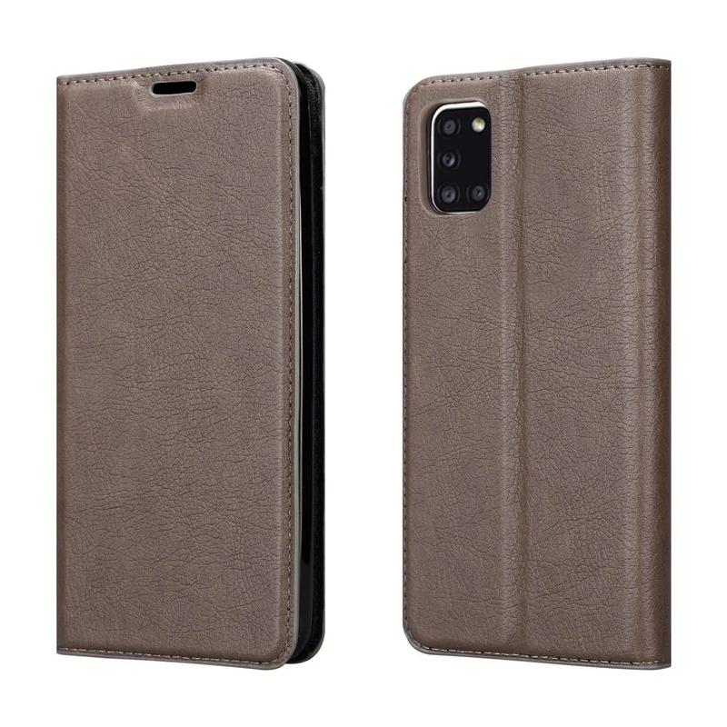 Cadorabo Hülle kompatibel mit Samsung Galaxy A31 Schutzhülle mit Magnetverschluss, Standfunktion und Kartenfach