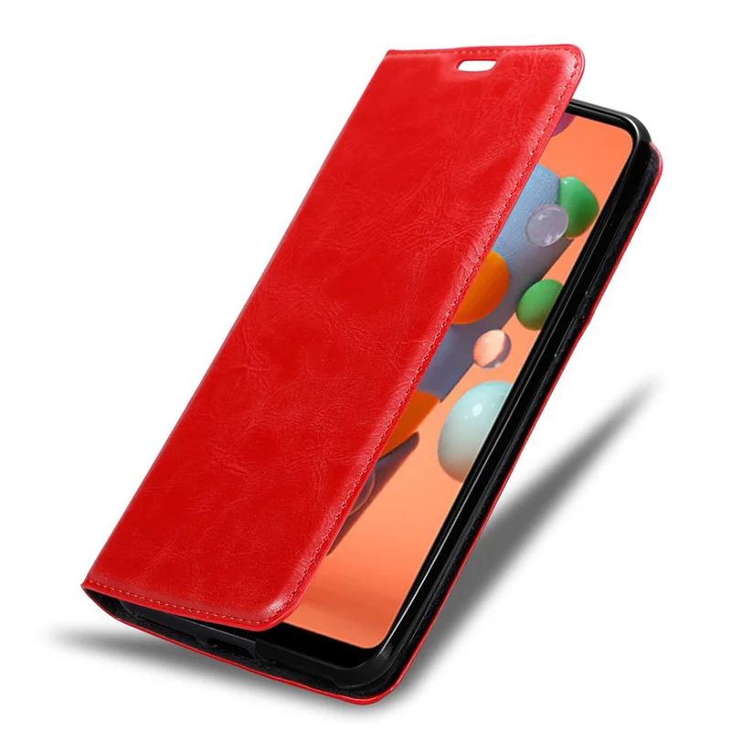 Cadorabo Hülle kompatibel mit Samsung Galaxy A11 / M11 Schutzhülle mit Magnetverschluss, Standfunktion und Kartenfach