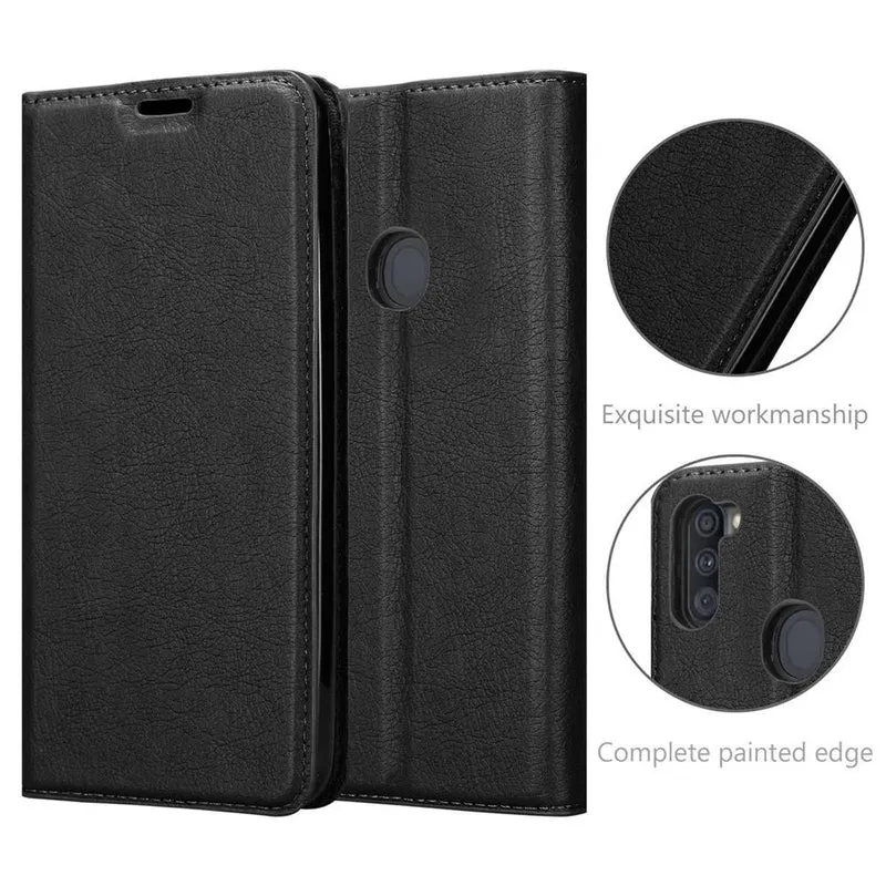 Cadorabo Hülle kompatibel mit Samsung Galaxy A11 / M11 Schutzhülle mit Magnetverschluss, Standfunktion und Kartenfach