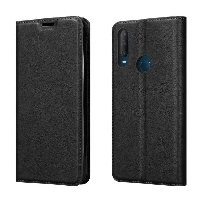 Cadorabo Hülle kompatibel mit Alcatel 3L 2020 Schutzhülle mit Magnetverschluss, Standfunktion und Kartenfach