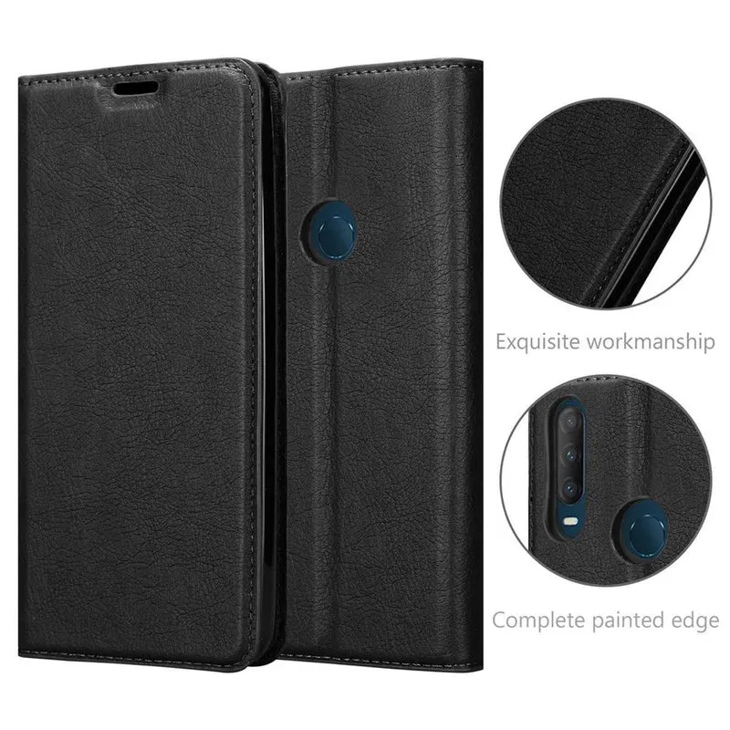 Cadorabo Hülle kompatibel mit Alcatel 1S 2020 Schutzhülle mit Magnetverschluss, Standfunktion und Kartenfach