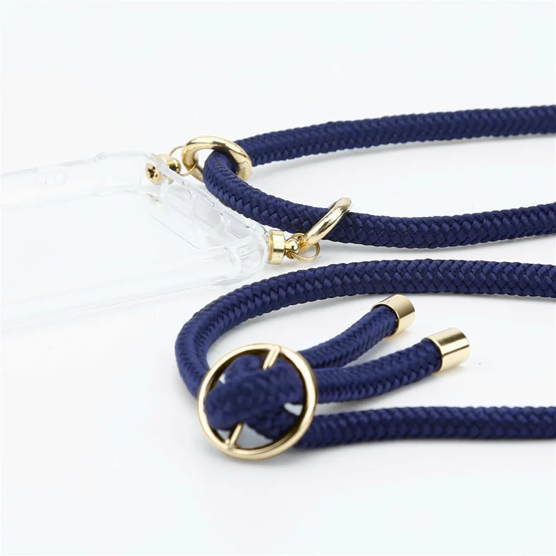 Cadorabo Handy Kette kompatibel mit Huawei P40 PRO / P40 PRO+ Silikon Schutzhülle mit Gold Ringen, Kordel Band und abnehmbarem Etui