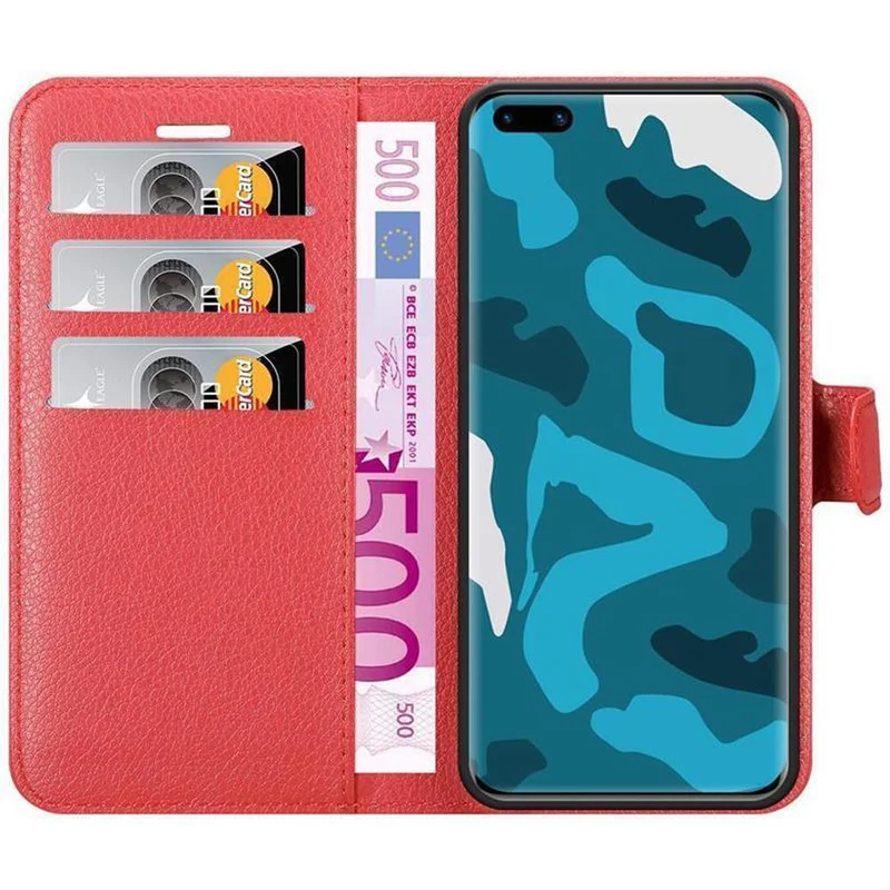 Cadorabo Hülle kompatibel mit Huawei P40 PRO / P40 PRO+ Schutzhülle mit Magnetverschluss, Standfunktion und Kartenfach