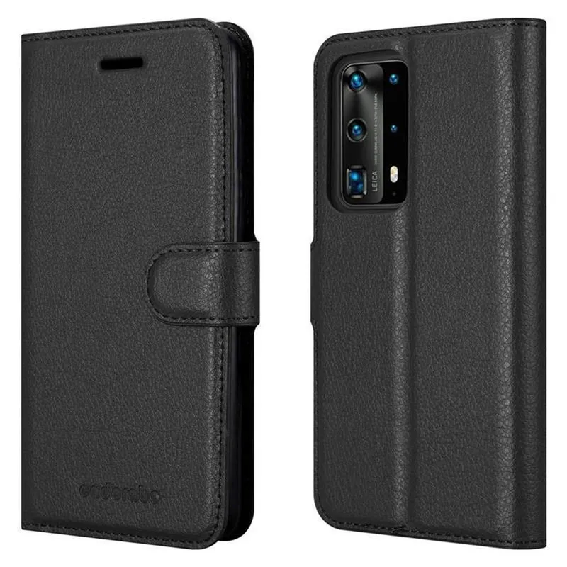 Cadorabo Hülle kompatibel mit Huawei P40 PRO / P40 PRO+ Schutzhülle mit Magnetverschluss, Standfunktion und Kartenfach