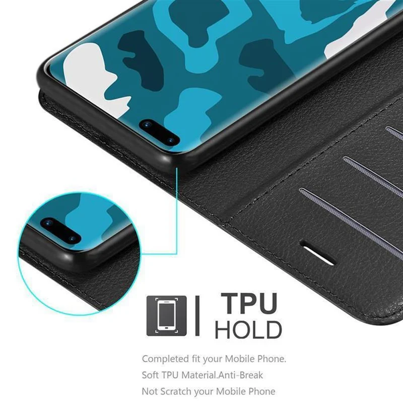 Cadorabo Hülle kompatibel mit Huawei P40 PRO / P40 PRO+ Schutzhülle mit Magnetverschluss, Standfunktion und Kartenfach