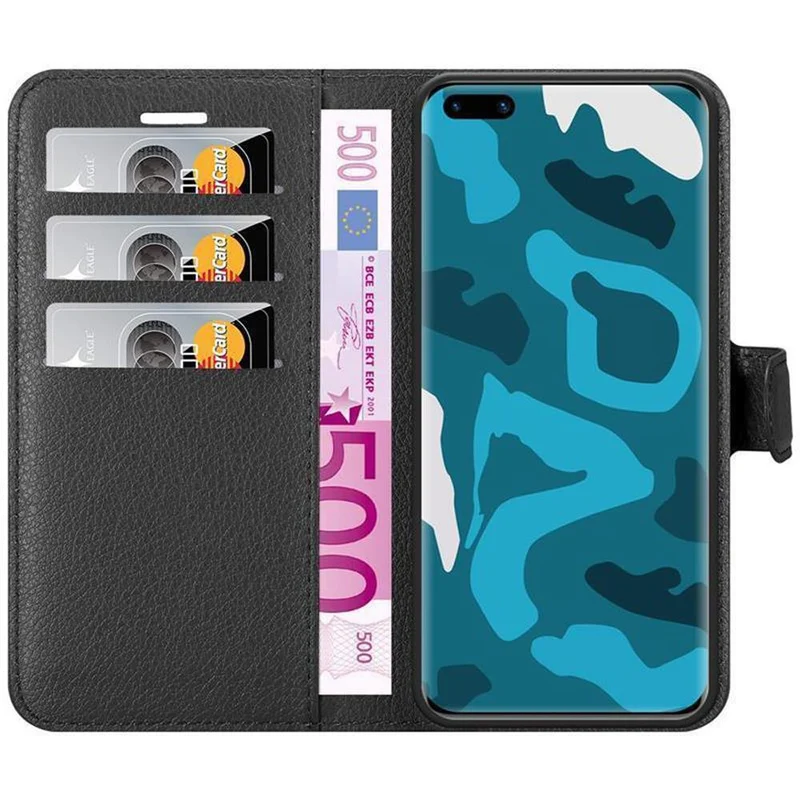 Cadorabo Hülle kompatibel mit Huawei P40 PRO / P40 PRO+ Schutzhülle mit Magnetverschluss, Standfunktion und Kartenfach