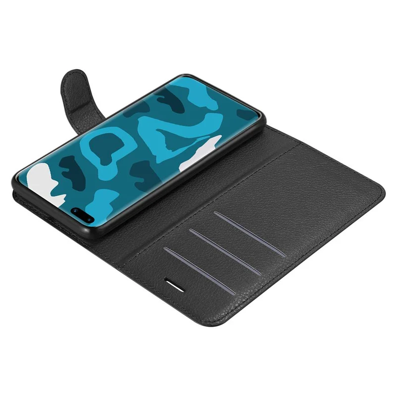 Cadorabo Hülle kompatibel mit Huawei P40 Schutzhülle mit Magnetverschluss, Standfunktion und Kartenfach