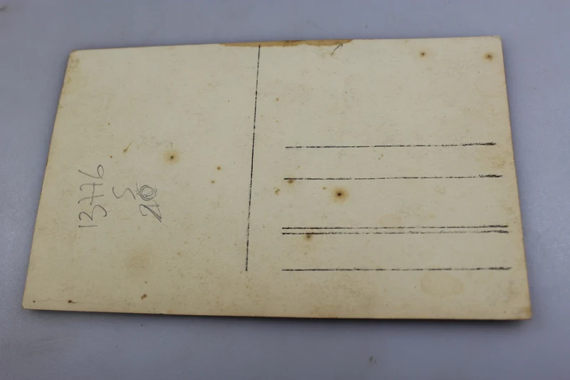 Postkarte mit Benito Mussolini