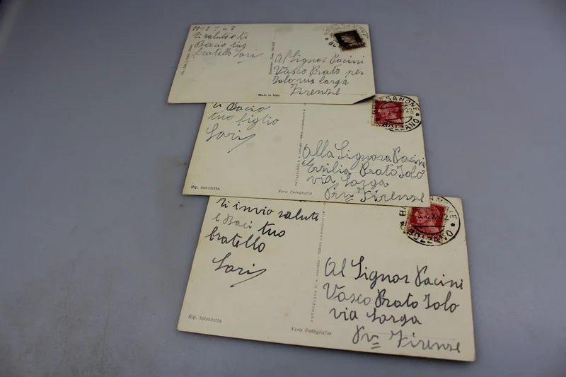 Nr. 3 "gereiste" Postkarten, die der Infanterie gewidmet sind